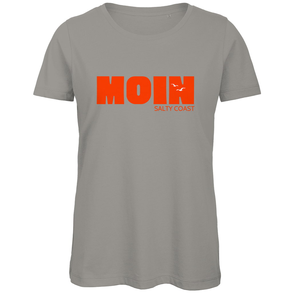 Premium Organic Damen Shirt: Sag' Moin mit Stil