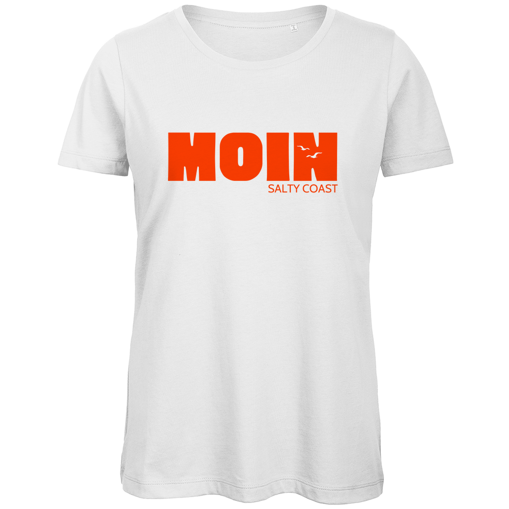 Premium Organic Damen Shirt: Sag' Moin mit Stil