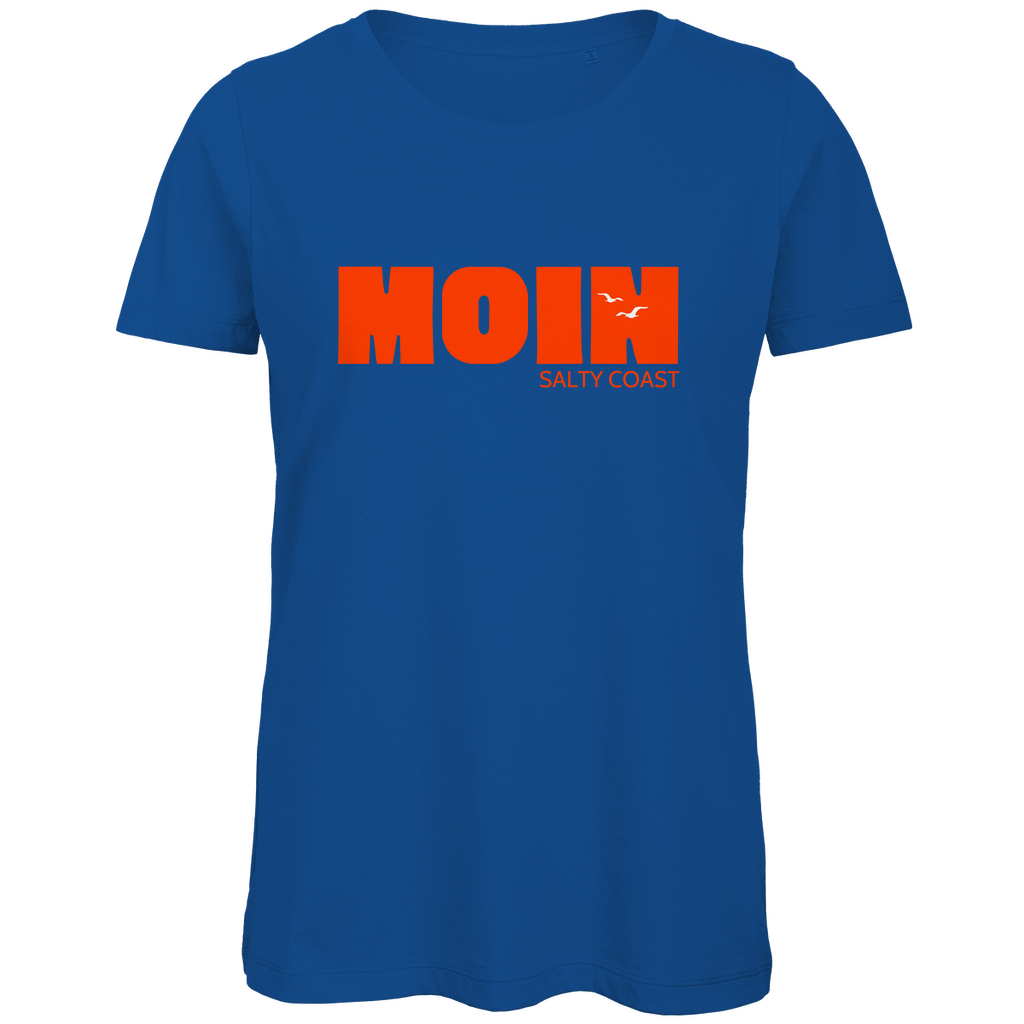 Premium Organic Damen Shirt: Sag' Moin mit Stil