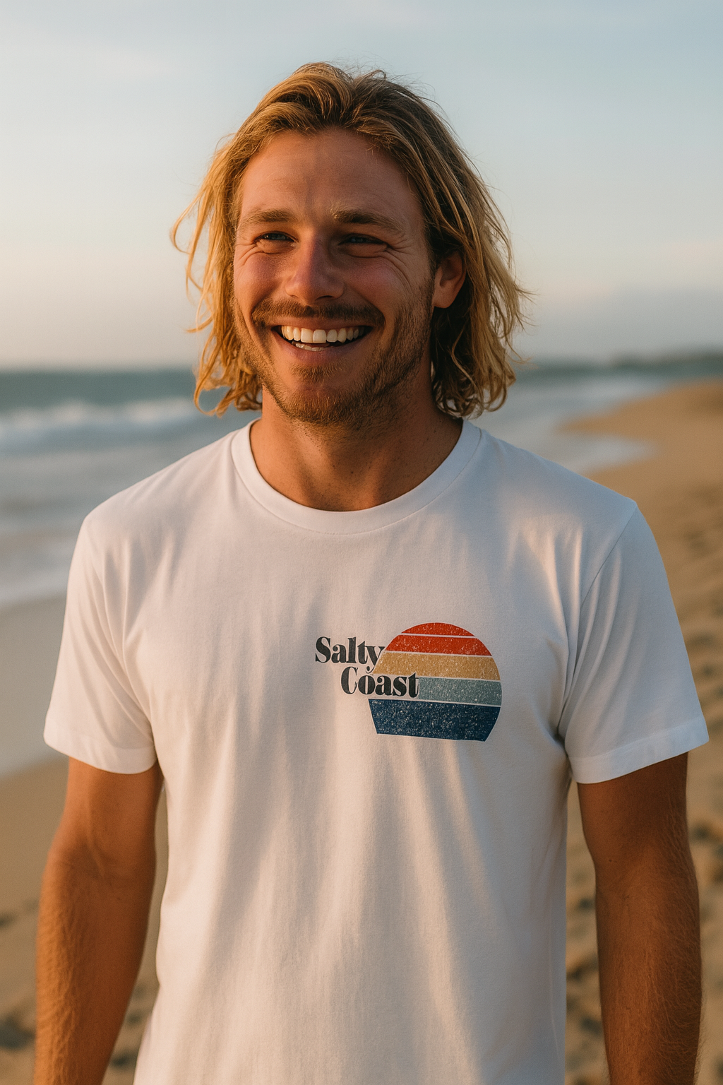 Sydney Herren T-Shirt - Retro Sun