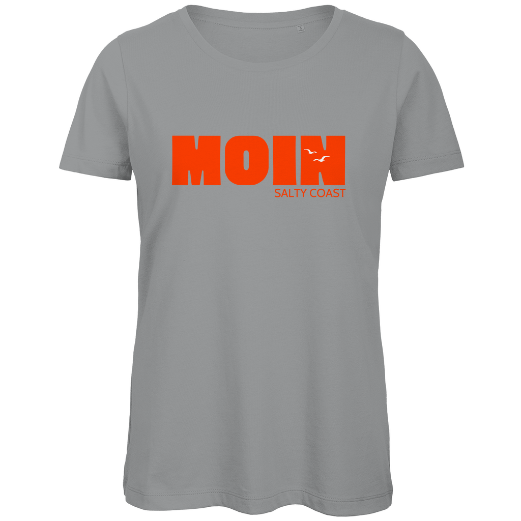 Premium Organic Damen Shirt: Sag' Moin mit Stil