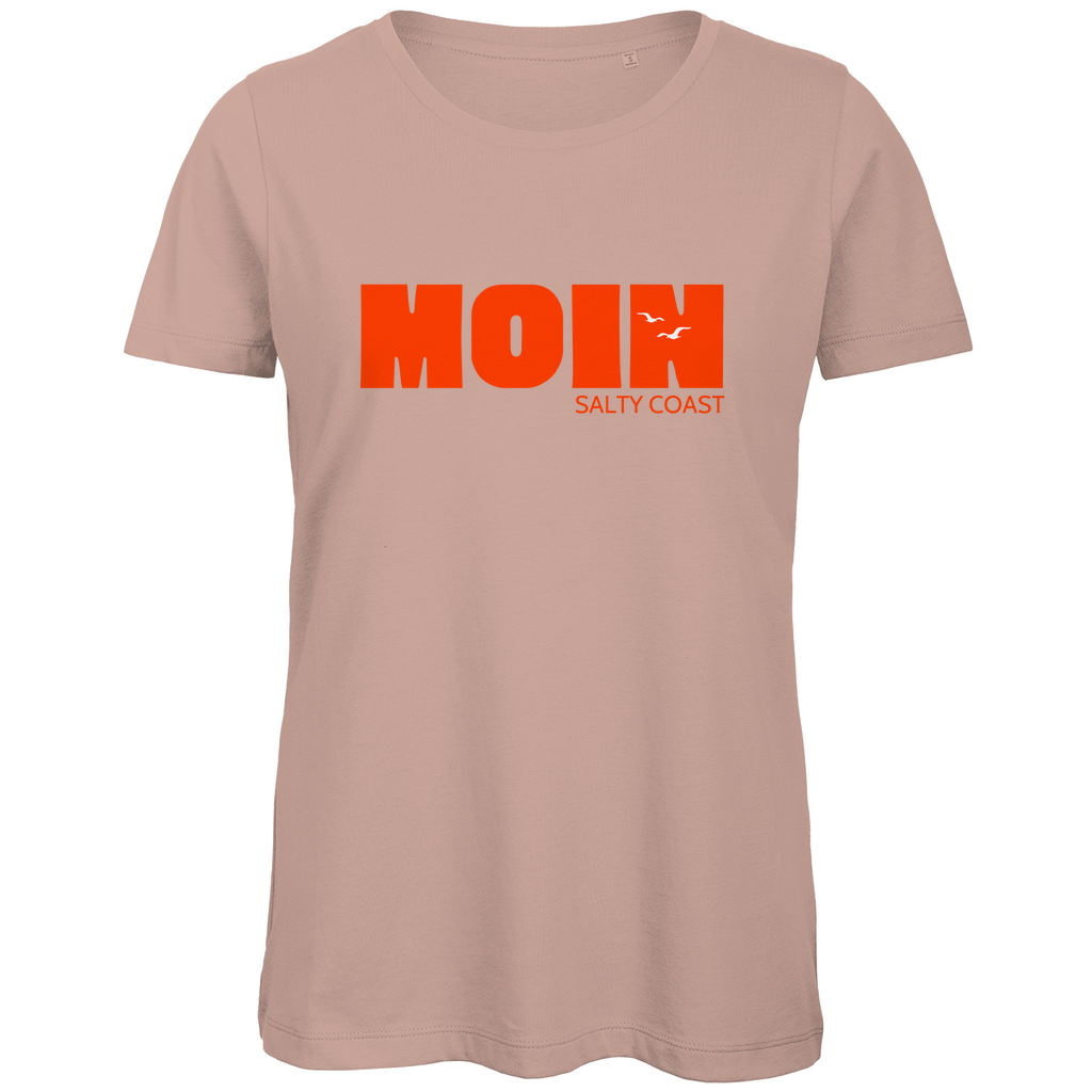 Premium Organic Damen Shirt: Sag' Moin mit Stil