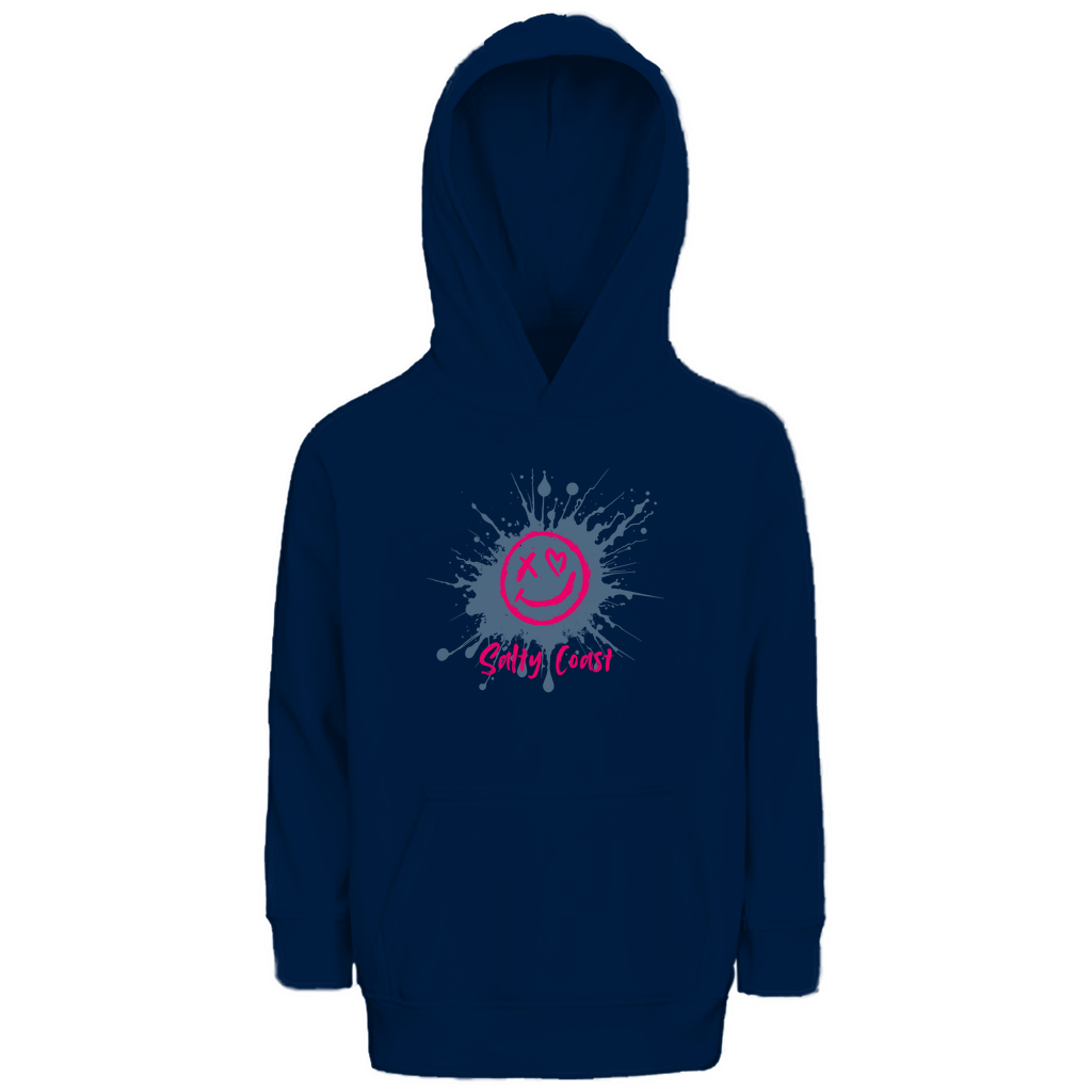 Smiley Splash Hoodie Kids: Nachhaltige Gute Laune zum Anziehen