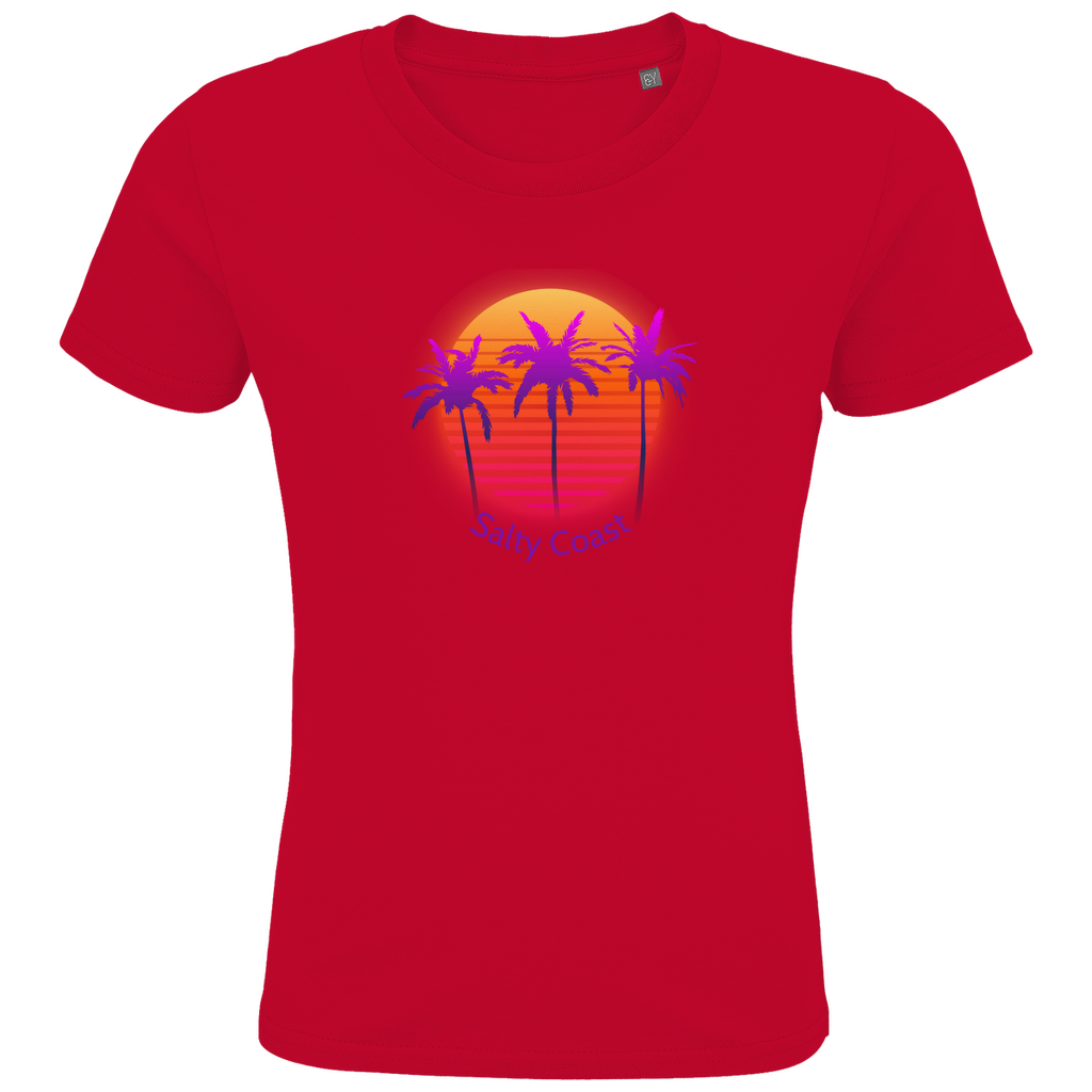 Kinder Shirt Sunset Palm: Nachhaltiger Traumstrand-Look