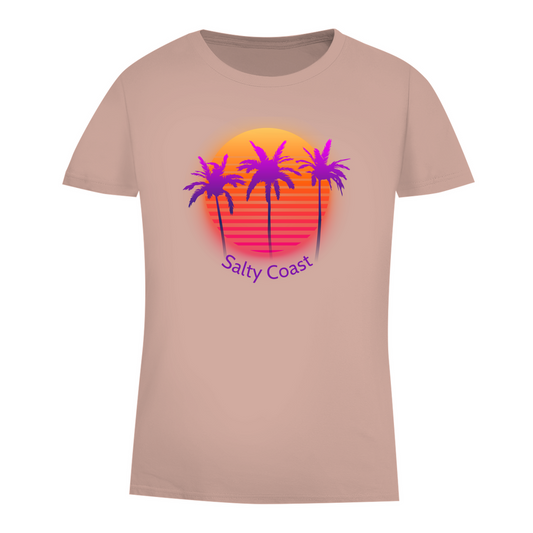 Sunset Palm Damen Shirt: Dein Premium-Sommer-Look
