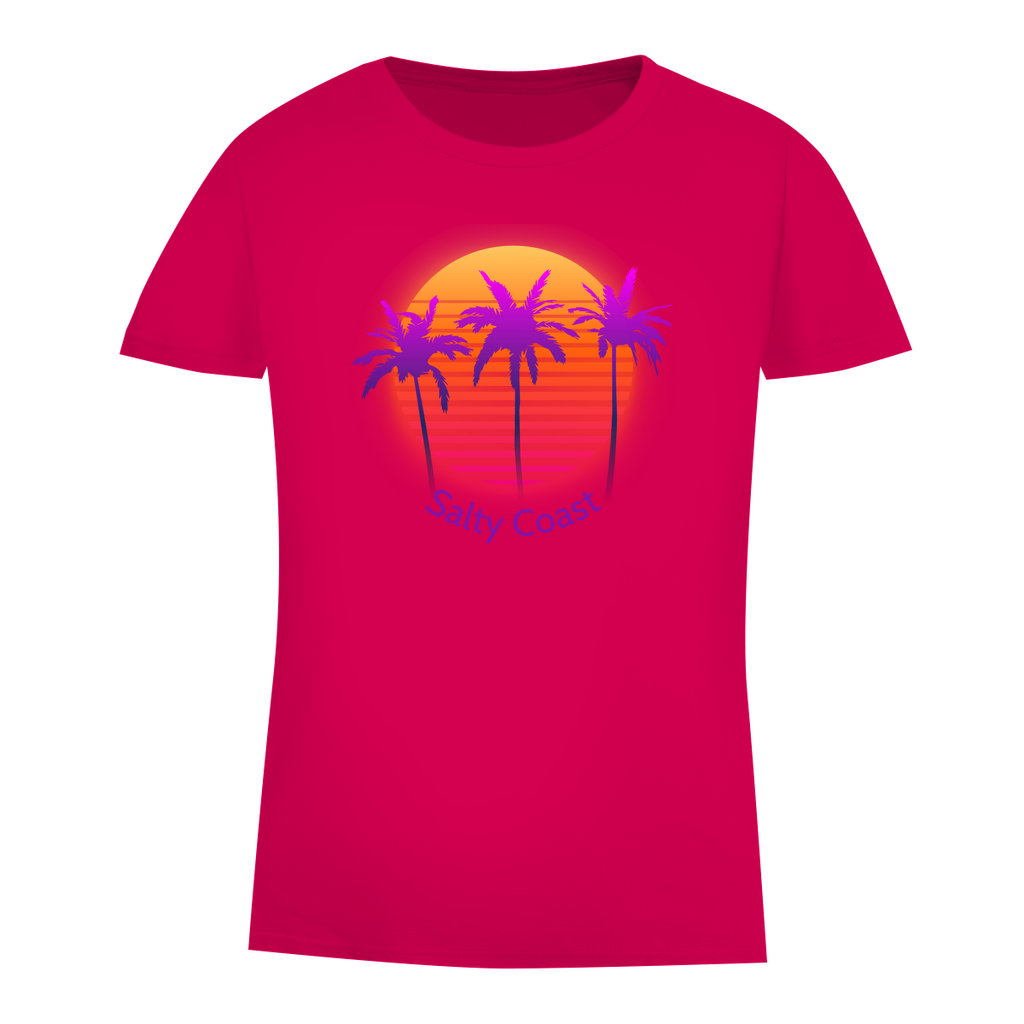 Sunset Palm Damen Shirt: Dein Premium-Sommer-Look