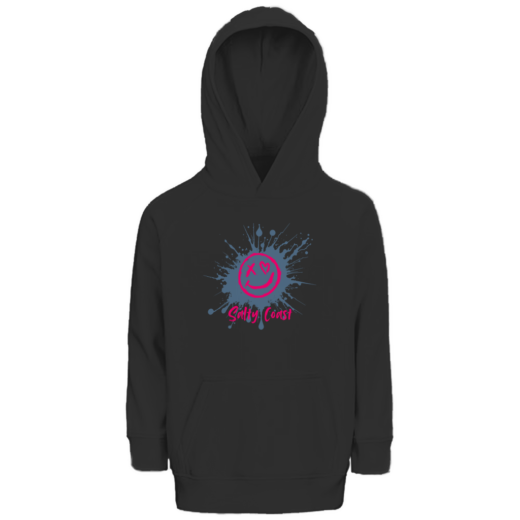 Smiley Splash Hoodie Kids: Nachhaltige Gute Laune zum Anziehen
