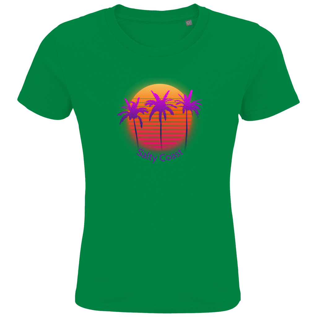 Kinder Shirt Sunset Palm: Nachhaltiger Traumstrand-Look