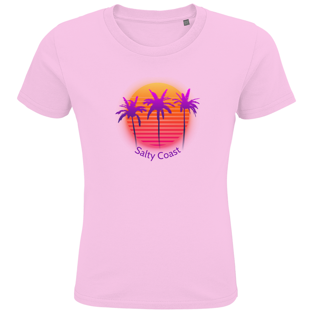 Kinder Shirt Sunset Palm: Nachhaltiger Traumstrand-Look