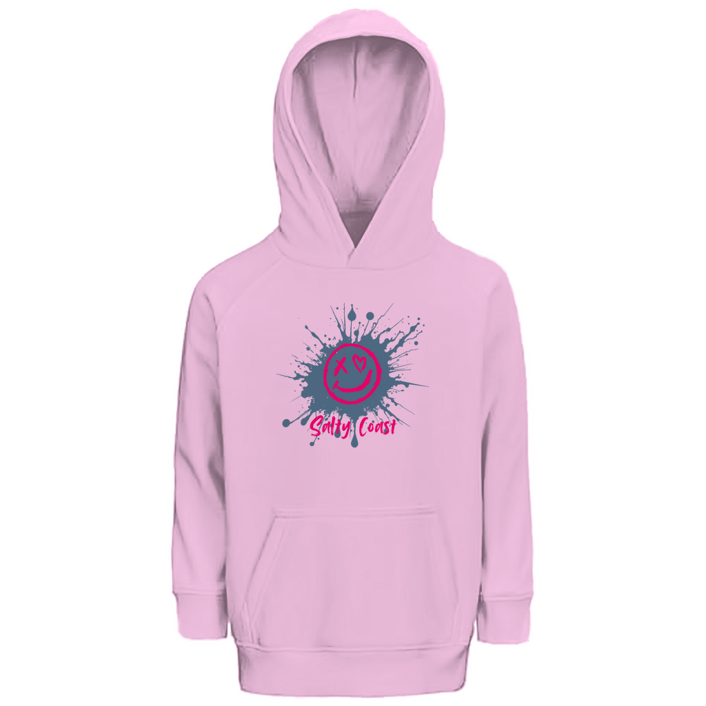 Smiley Splash Hoodie Kids: Nachhaltige Gute Laune zum Anziehen