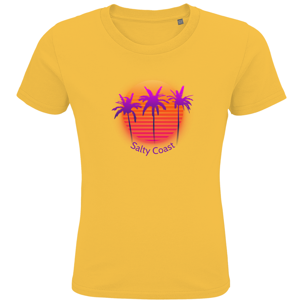 Kinder Shirt Sunset Palm: Nachhaltiger Traumstrand-Look