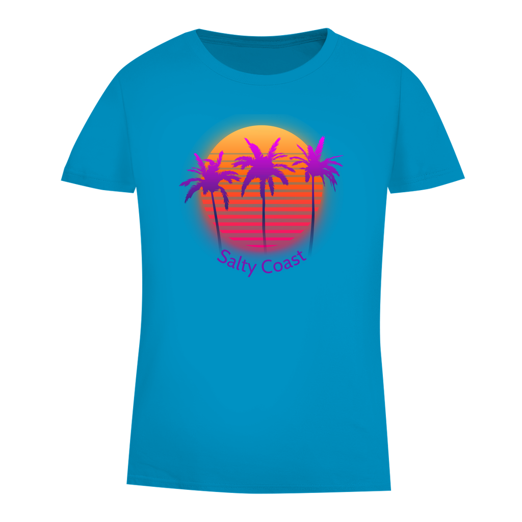 Sunset Palm Damen Shirt: Dein Premium-Sommer-Look