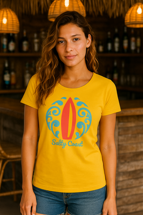 Amalfi Damen T-Shirt - Surf Style