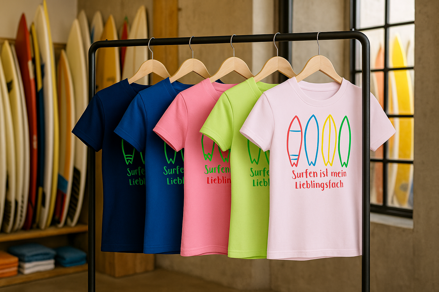 Nachhaltiger Style für kleine Surfer: Das "Lieblingsfach"-Shirt aus Bio-Baumwolle!