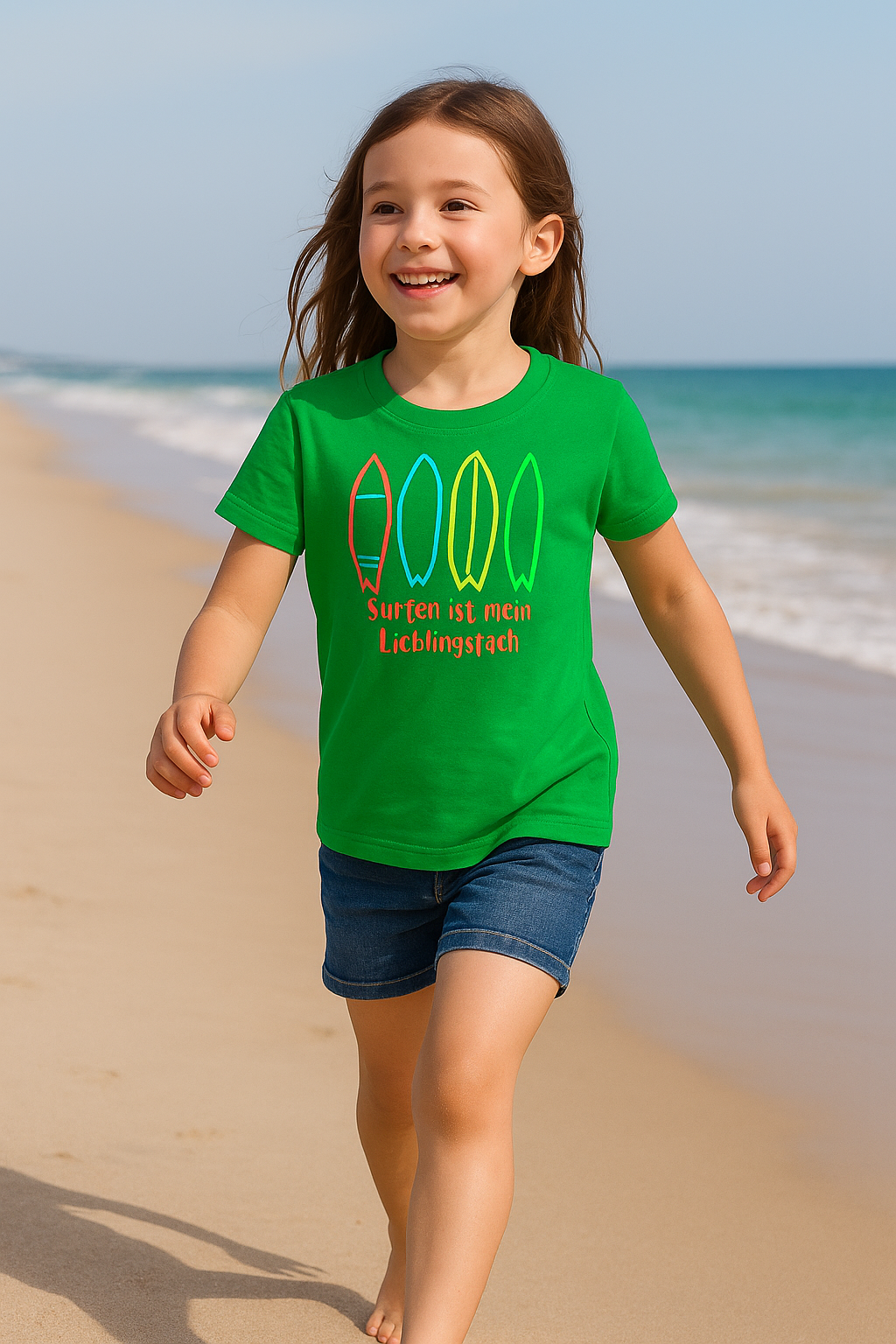 Nachhaltiger Style für kleine Surfer: Das "Lieblingsfach"-Shirt aus Bio-Baumwolle!