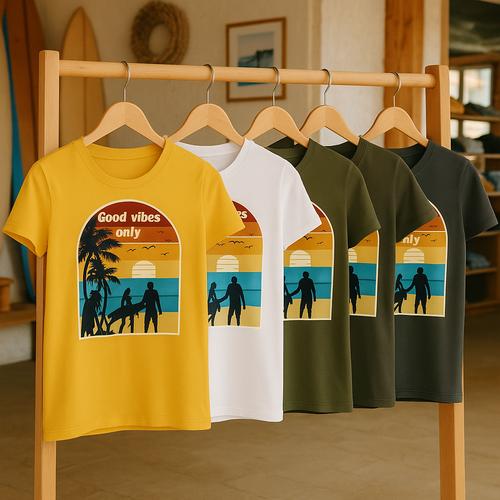 Amalfi Damen T-Shirt - Good Vibes