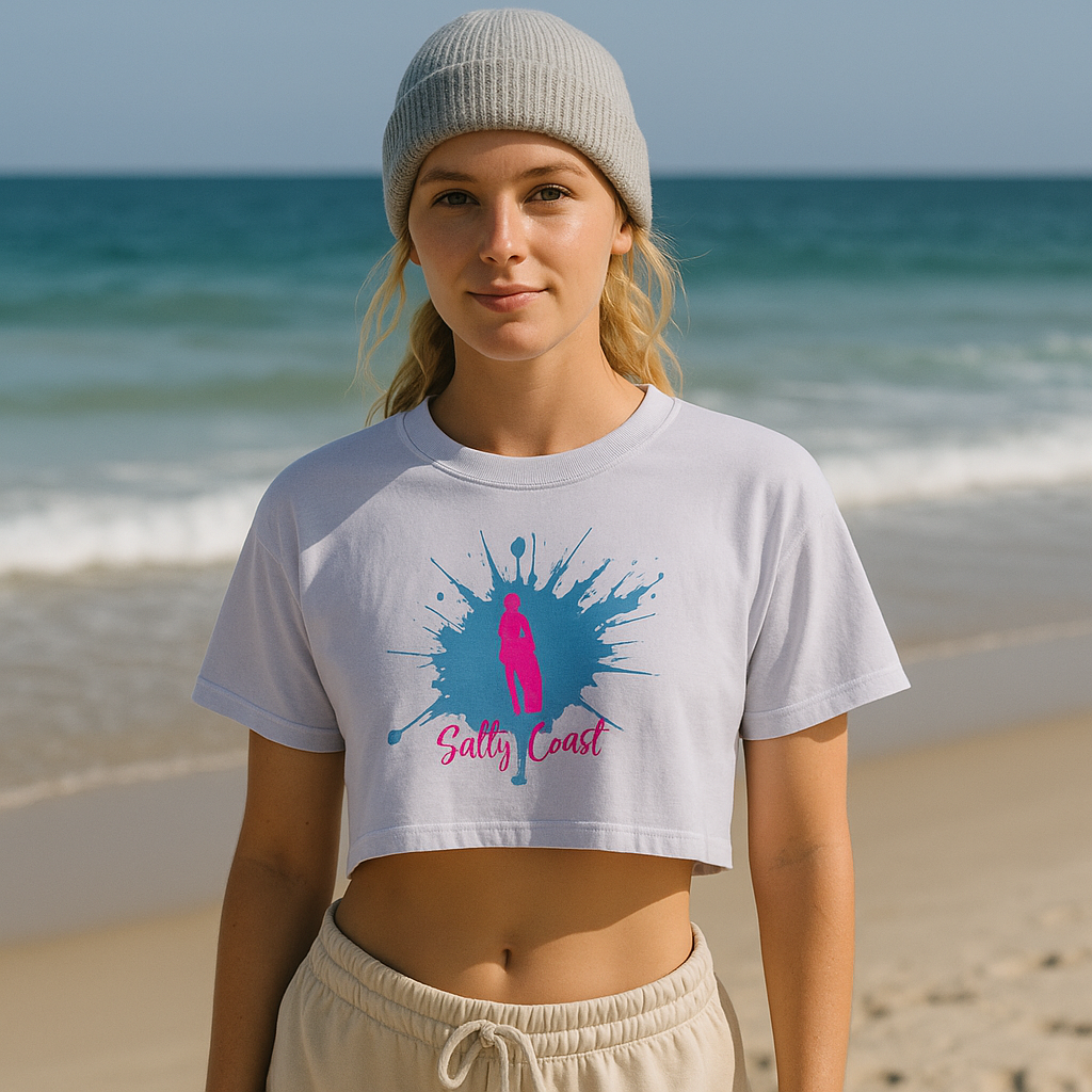 Ibiza Damen Crop Top - Surf Splash