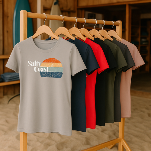 Amalfi Damen T-Shirt - Salty Coast Retro