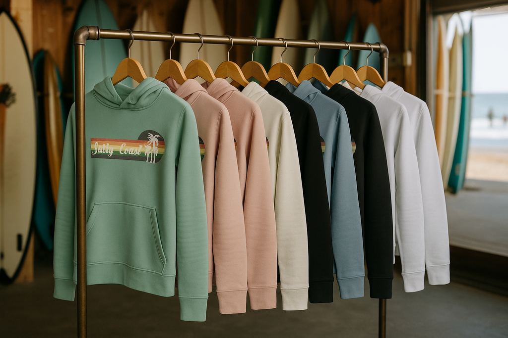 Malibu Damen Hoodie – Retro‑Look