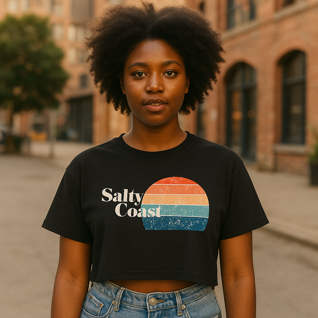 Ibiza Damen Crop Top - Retro Look