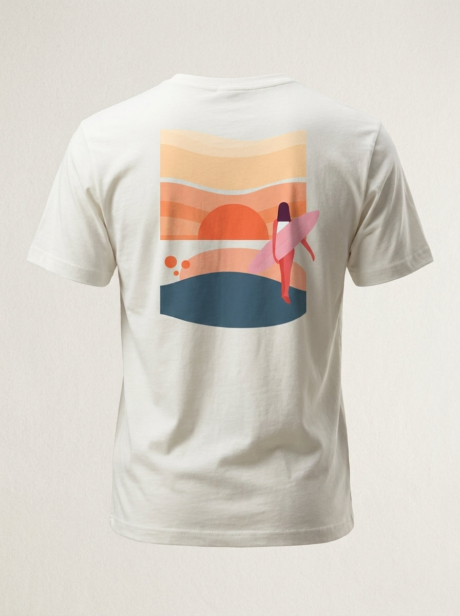 Lacanau Unisex T-Shirt — Sunset Girl
