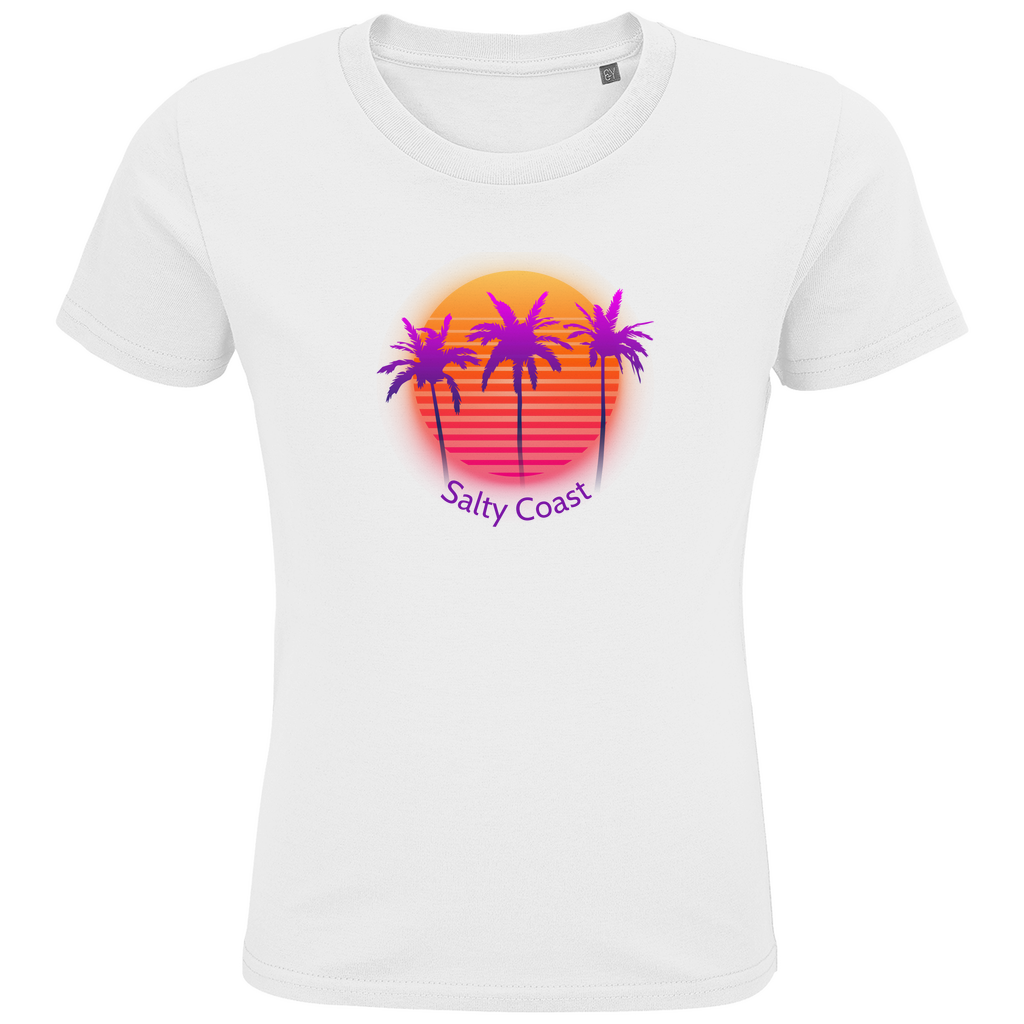 Kinder Shirt Sunset Palm: Nachhaltiger Traumstrand-Look