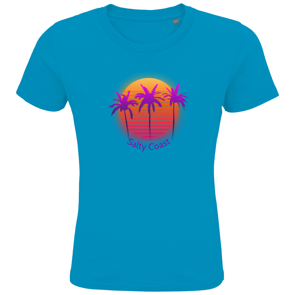 Kinder Shirt Sunset Palm: Nachhaltiger Traumstrand-Look