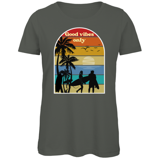 Good Vibes Premium Shirt: Dein Retro-Glücksgefühl
