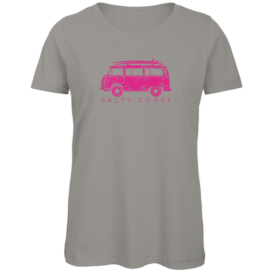 Premium Organic Damen Shirt: Bulli-Liebe zum Anziehen