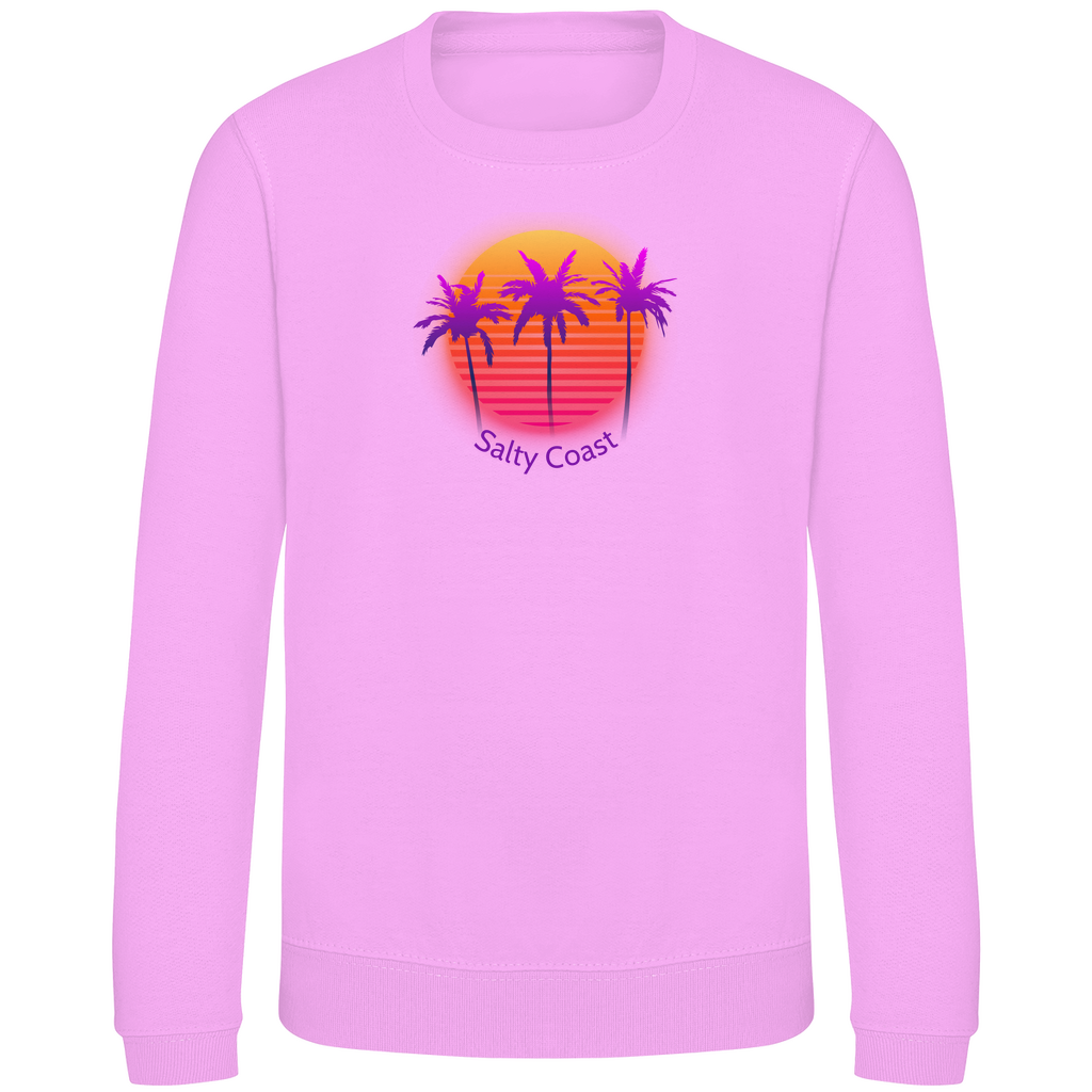 Sunset Palm Kids Sweatshirt: Sommer-Vibes zum Anziehen